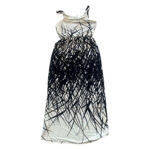 Gilli Black and White Abstract Maxi Dress